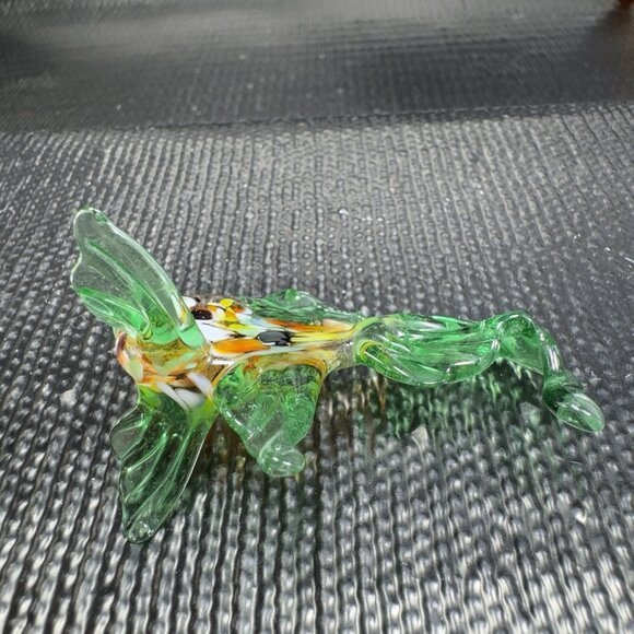 Venetian Art Glass Hand Blown Fish Hand Made Italian Glass Delicate Figure VTG - Picture 10 of 11